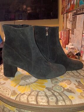 La Canadienne Black [Suede/Leather] Waterproof Ankle Boots Made in Canada [7]